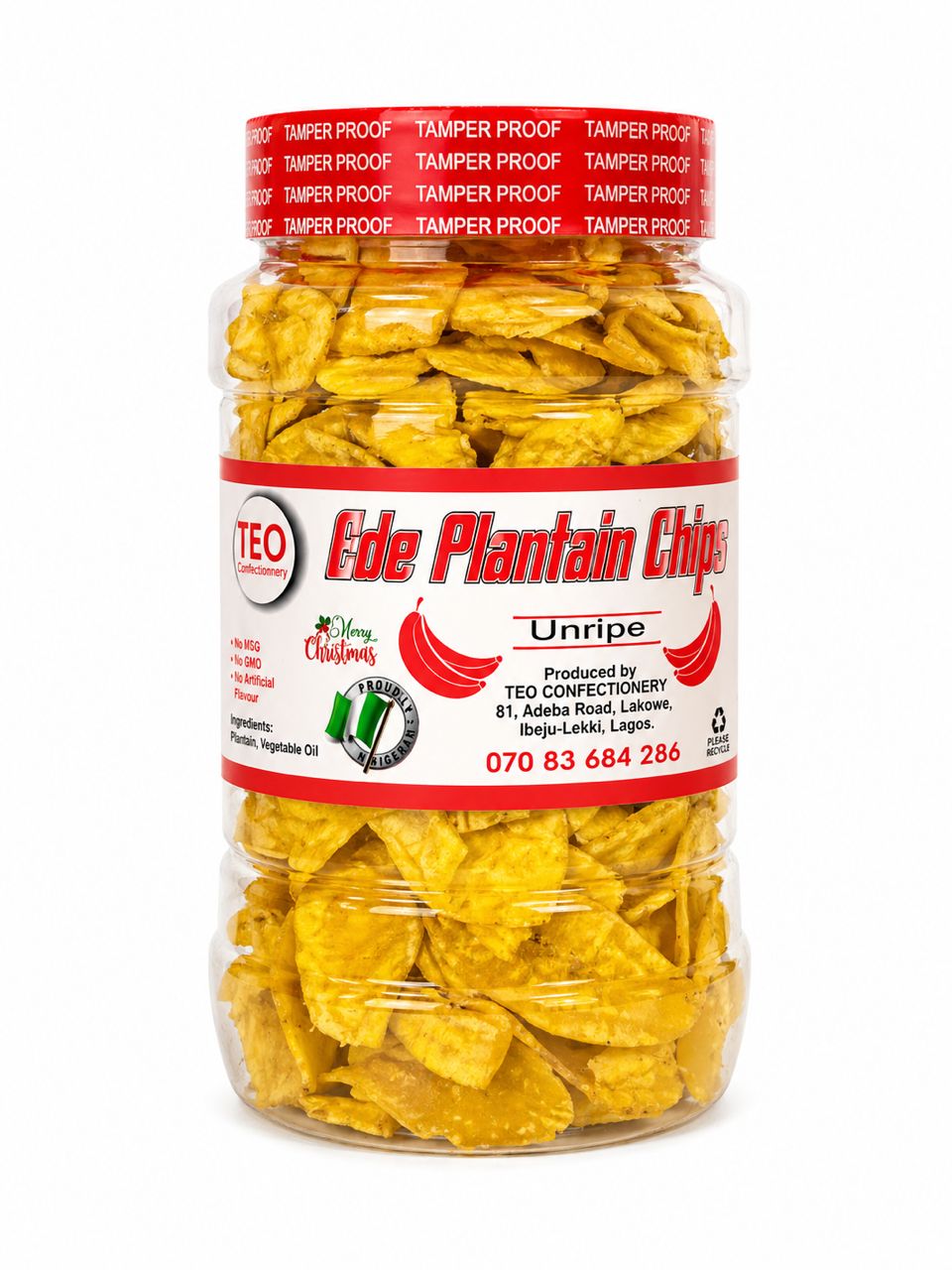 Ede Plantain Chips-Unripe 250g