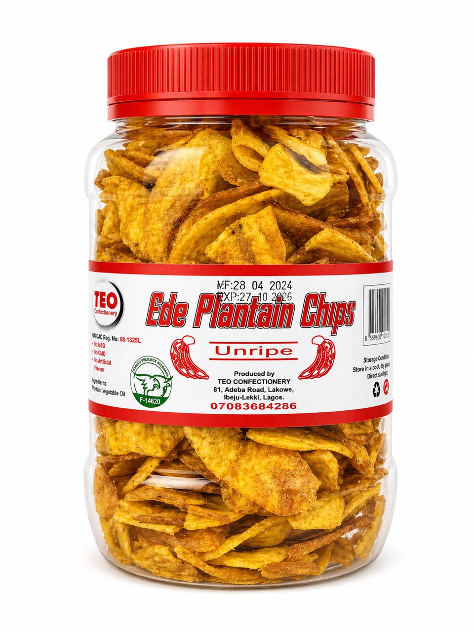 Ede Plantain Chips-Unripe 500g